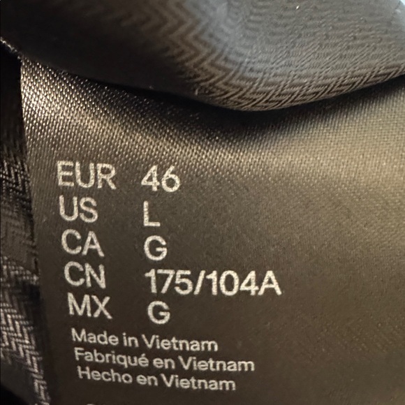 H&M Black Tailored Work Blazer Office Jacket Women’s L EU 46 - Picture 5 of 5